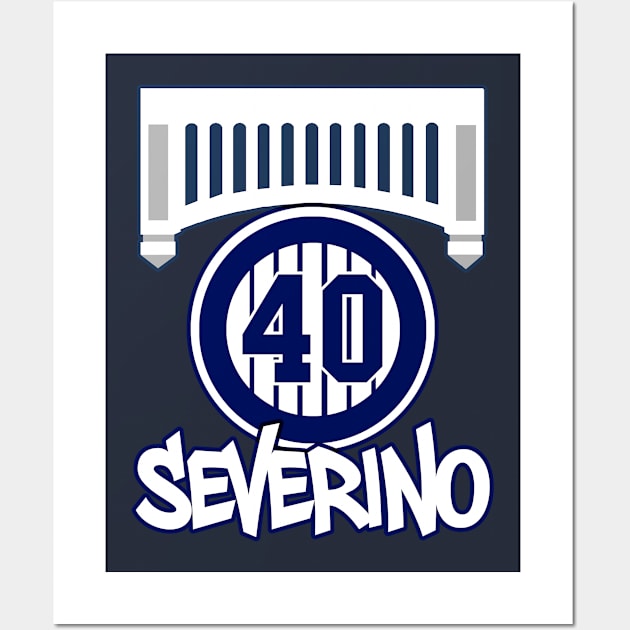 Yankees Severino 40 Wall Art by Gamers Gear